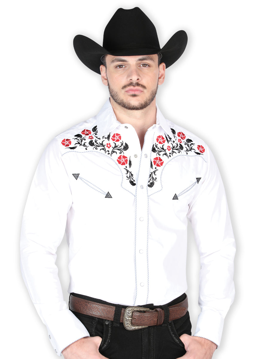 Camisa vaquera blanca fashion hombre