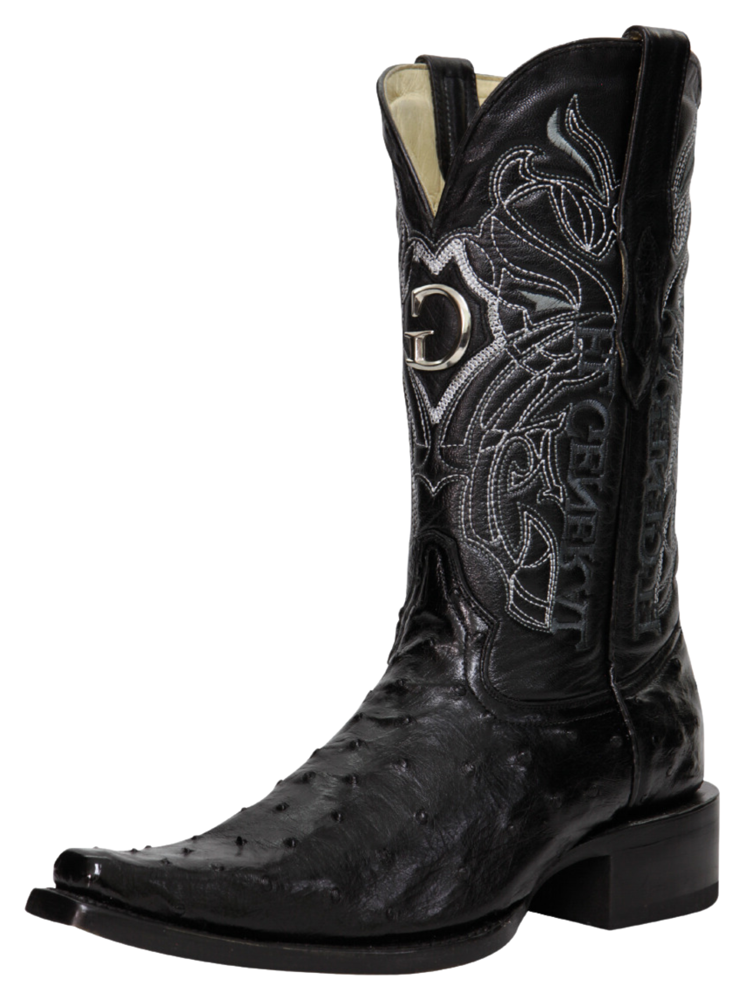 Original Ostrich Cowboy Boots Cowboy Boots Black 8.5 US 27.5 MX