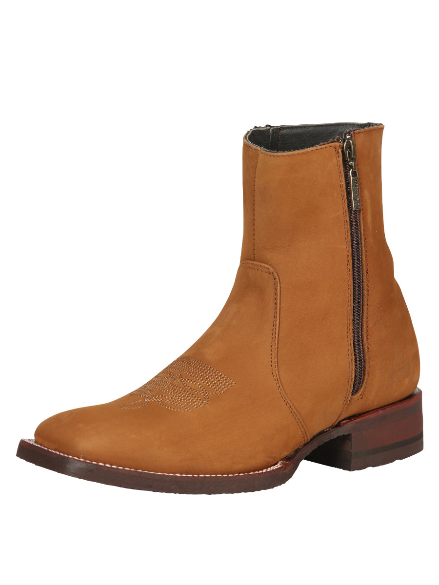 strapless open back dress Dress Cowboy Boots in Nubuck Leather – Don Max Western