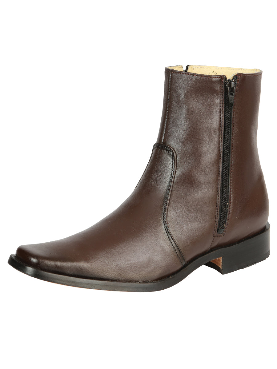 Men's Classic Dress Boots with Double Closure in Genuine Leather 'El Besserro' - ID: 45828 Men's Classic Dress Boots with Double Closure in Genuine Leather 'El Besserro' - ID: 45828