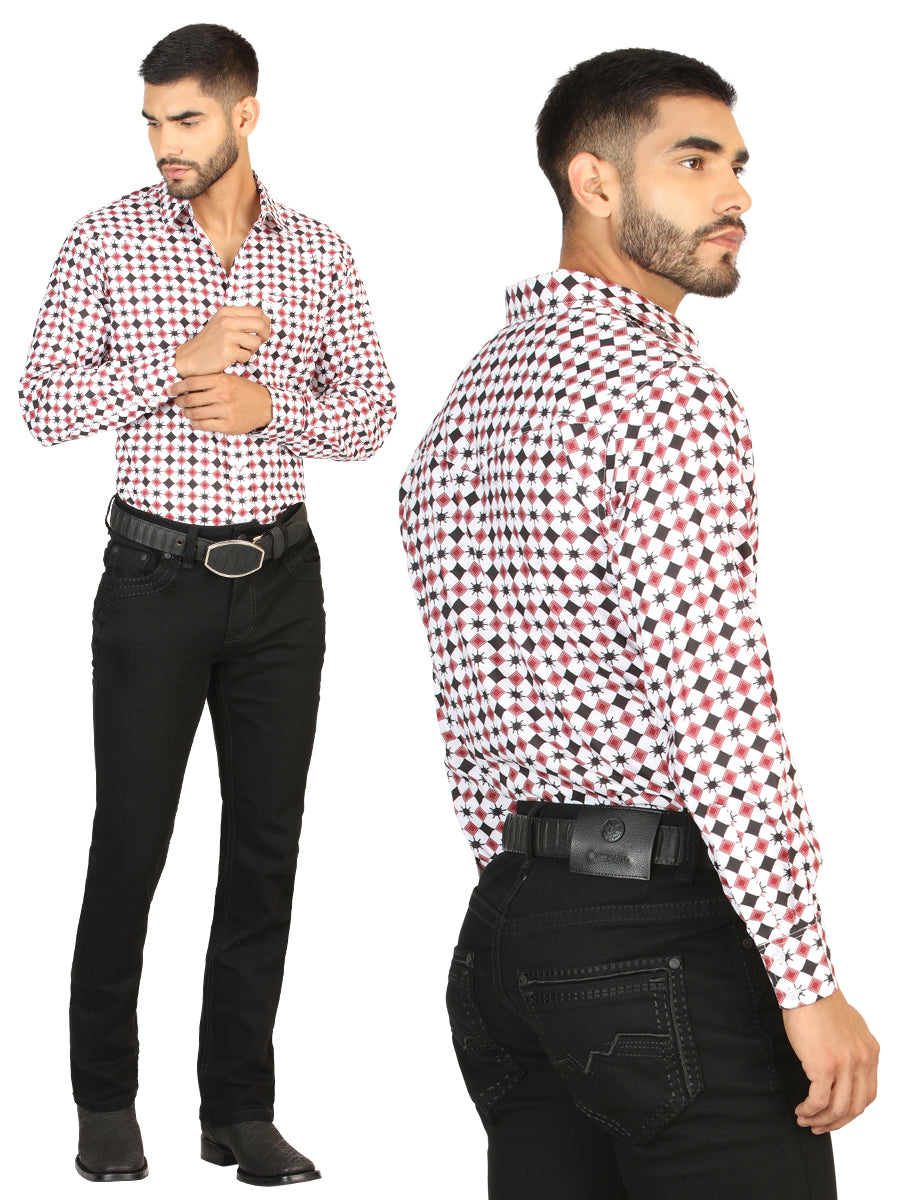 Pantalon Vaquero de Mezclilla Boot Cut, Bordado Stretch Negro para Hombre 'El General' - ID: 45850 Pantalones de Vaquero El General Black