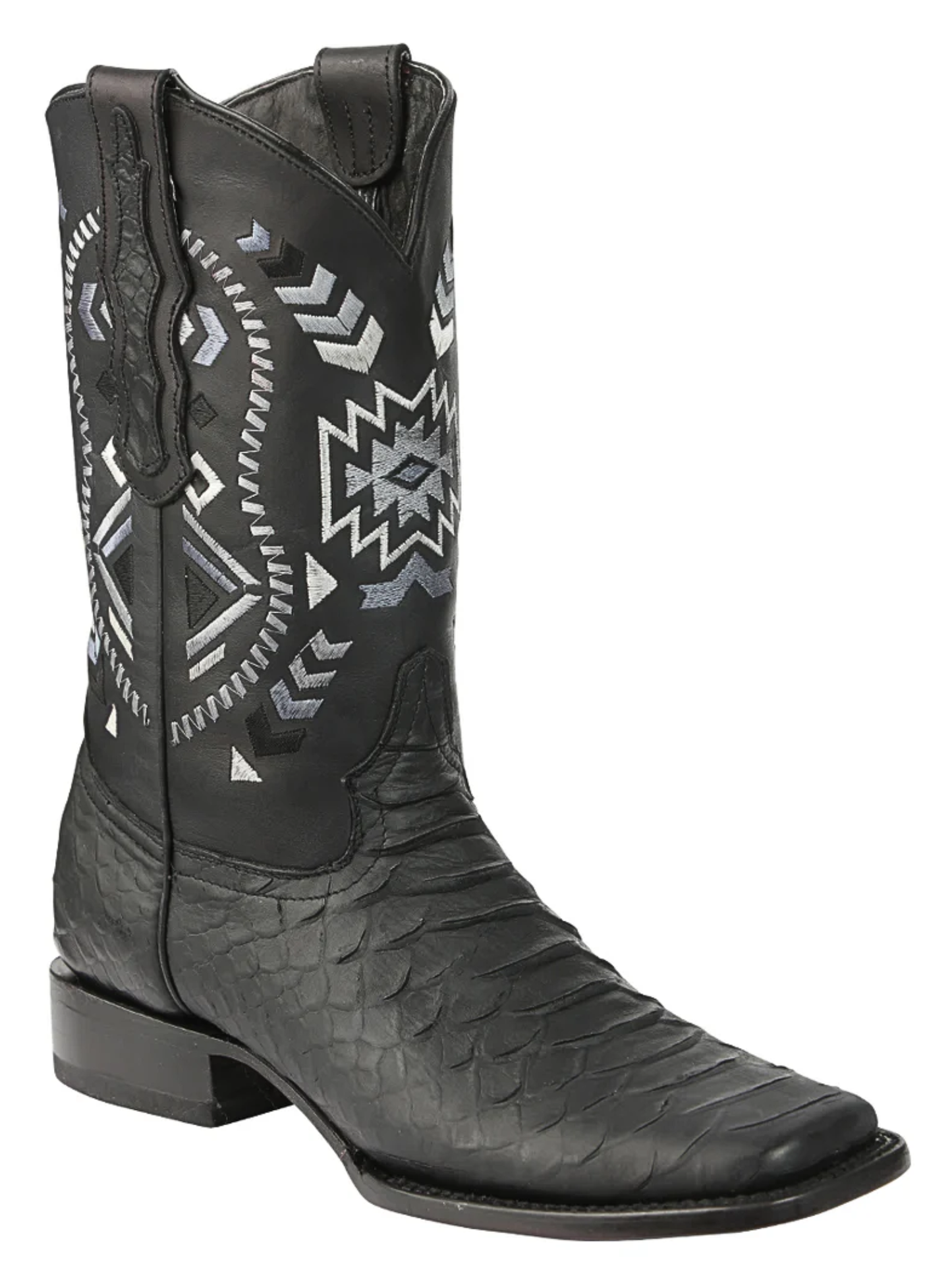 Botas Vaqueras Rodeo Imitacion de Python Grabado en Piel Vacuno para Hombre 'El General' - ID: 45398 Botas Python Print El General