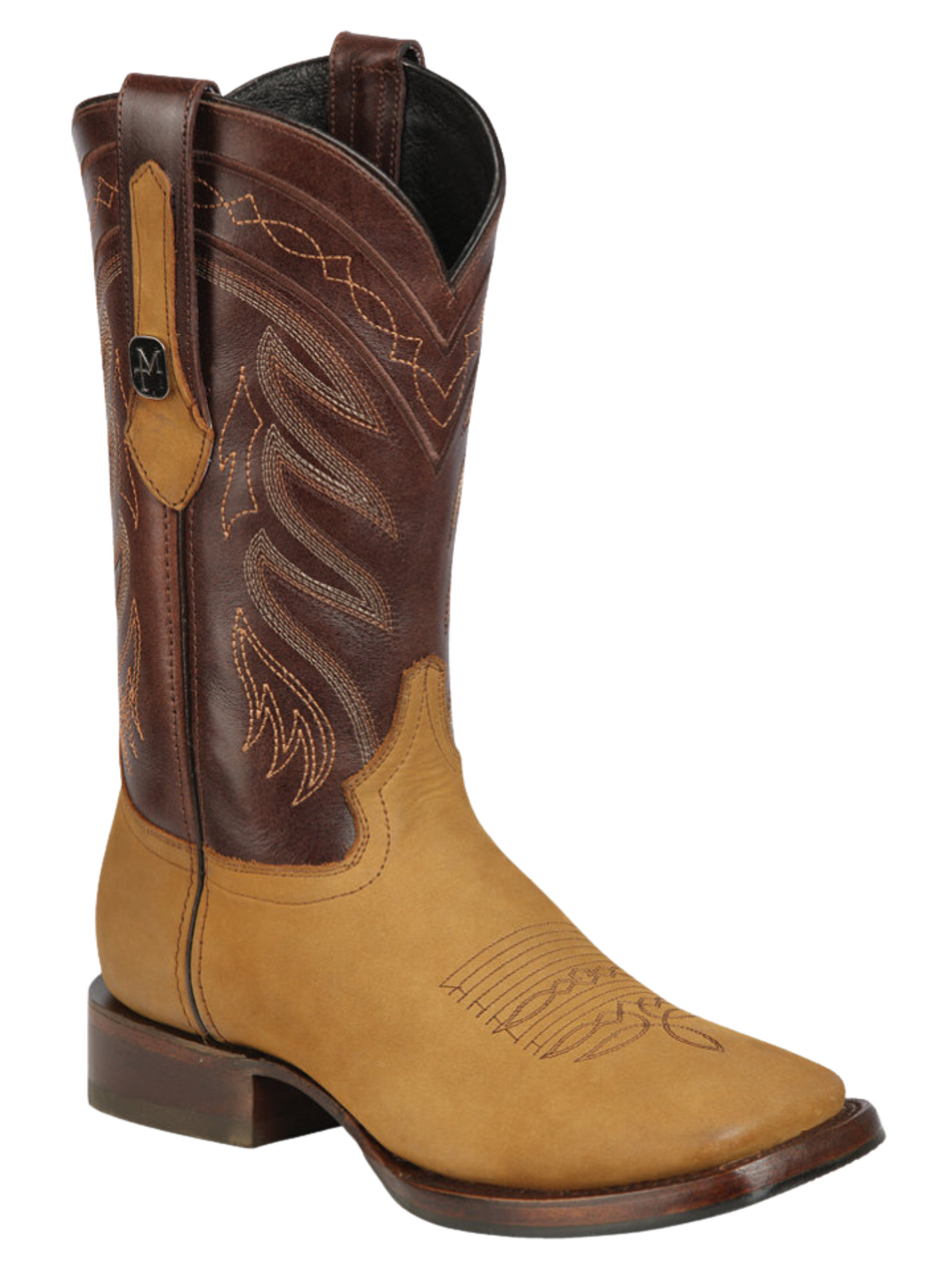 Botas Vaqueras Rodeo Clasicas de Piel Nobuck para Hombre 'Montero' - ID: 51443 Botas Piel Nobuck Montero