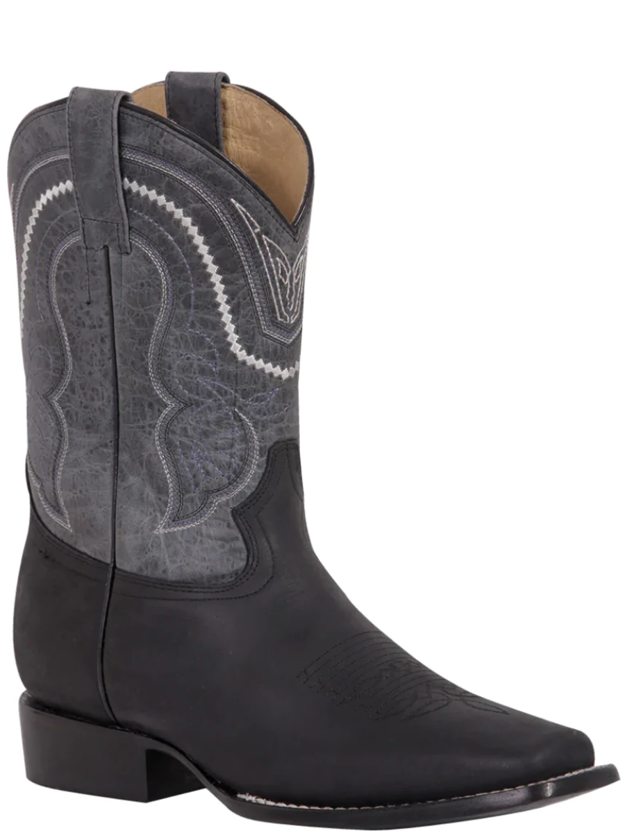 Botas Vaqueras Rodeo Clasicas de Piel Genuina para Hombre 'El General' - ID: 42998 Botas Piel Genuina El General