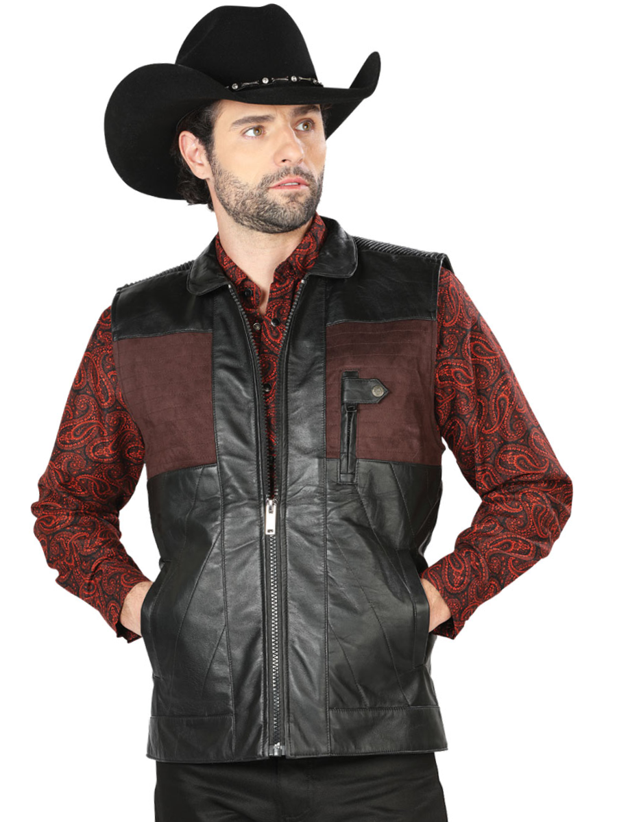 Supreme AAA Quality Leather Vest Vest Don Max Western