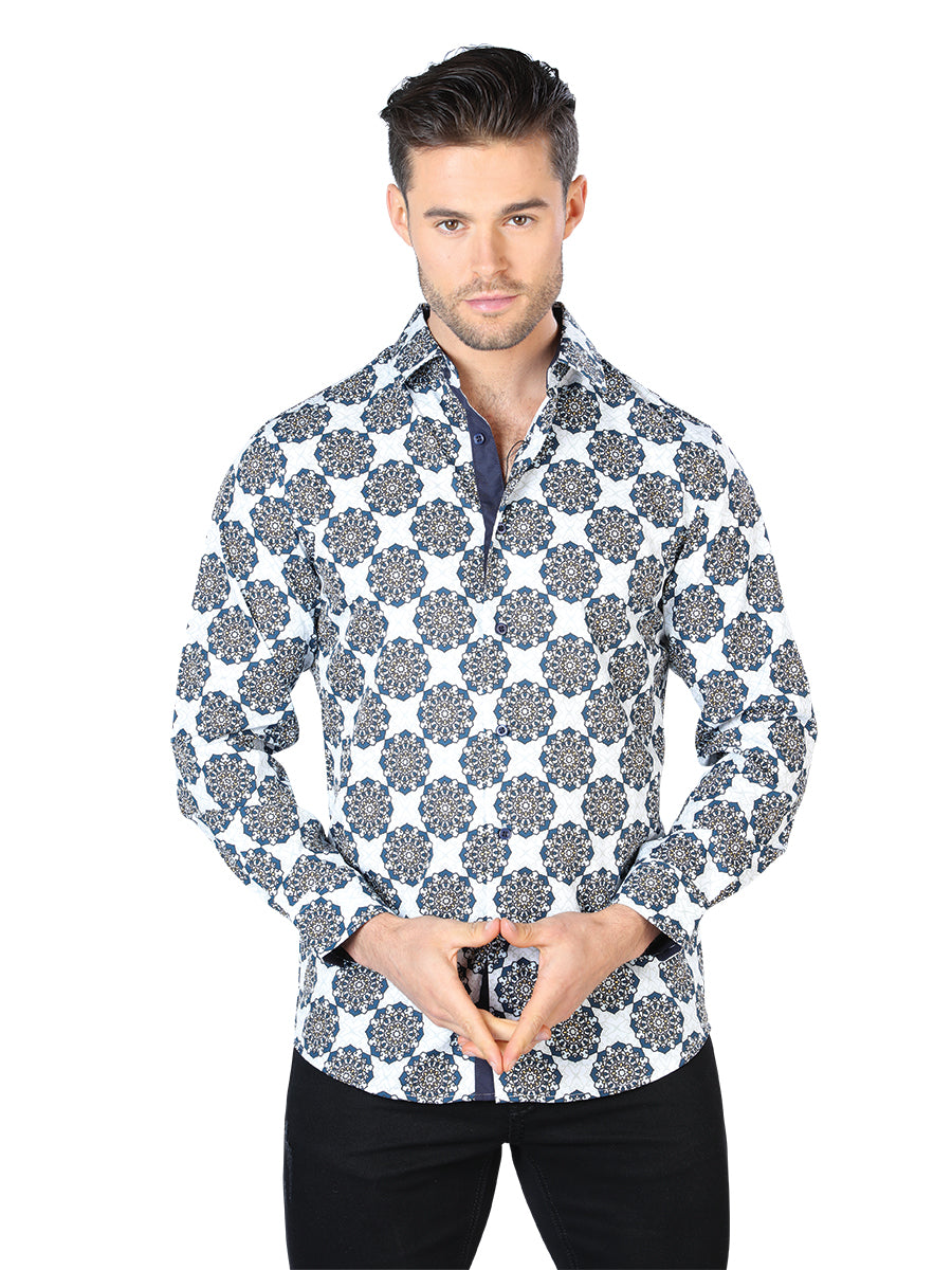 Camisa discount blanca estampada