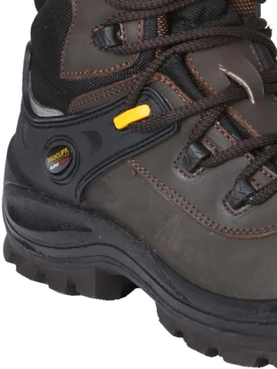 Botines de Trabajo de Agujetas con Punta de Acero de Piel Genuina para Hombre 'Procliff' - ID: 91604 Botas de Punta de Acero Procliff