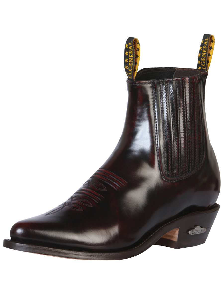 Chameleon Finish Genuine Leather Cowboy Ankle Boots Western Ankle Boots Don Max Western