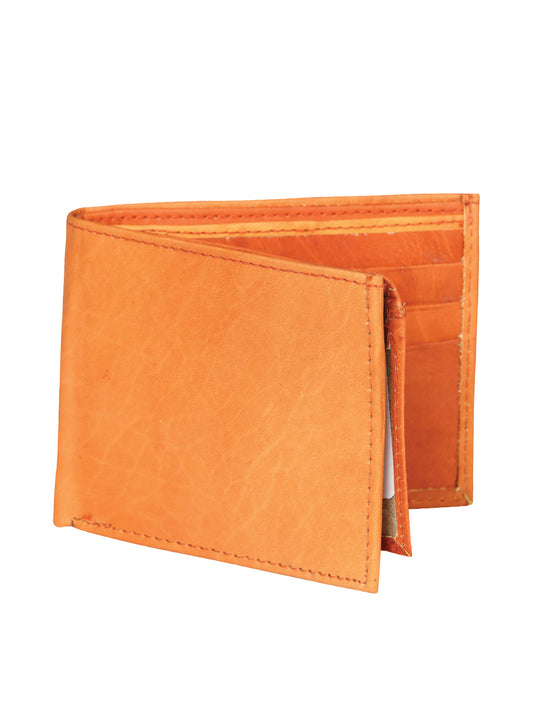 Billetera Delgada Bifold de Piel Genuina de Borrego 'El General' - ID: 2573 Billeteras El General Butter