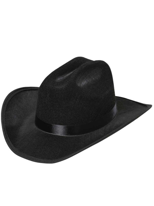 Felt Fabric Cowboy Hat for Children 'El General' - ID: 34042 Cowboy Hat El General Black