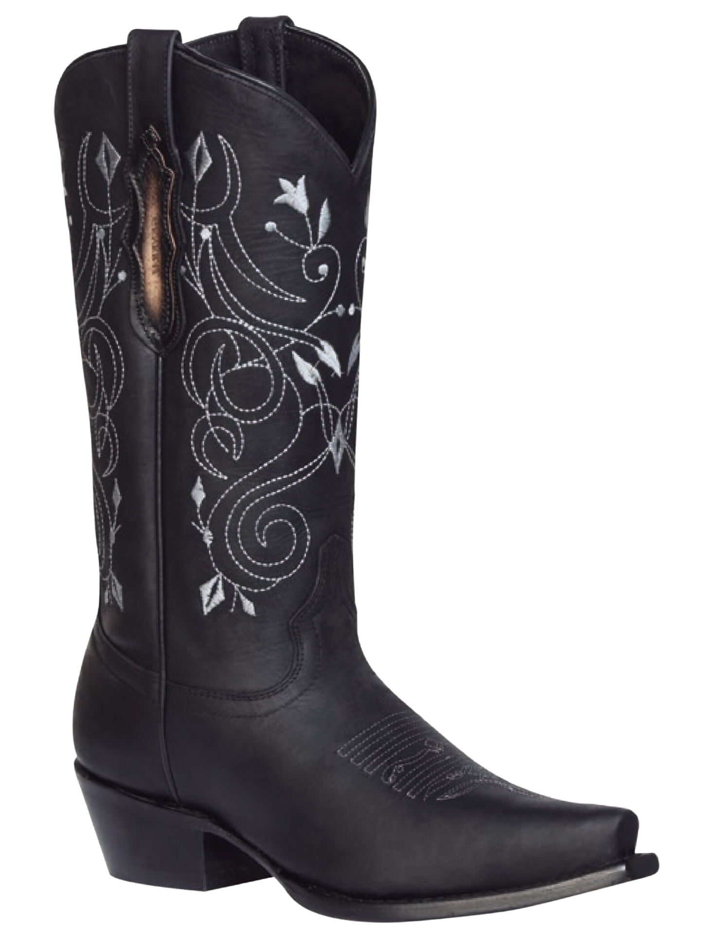 Genuine Leather Classic Retro Cowboy Boots for Women 'El General' - ID: 34514
