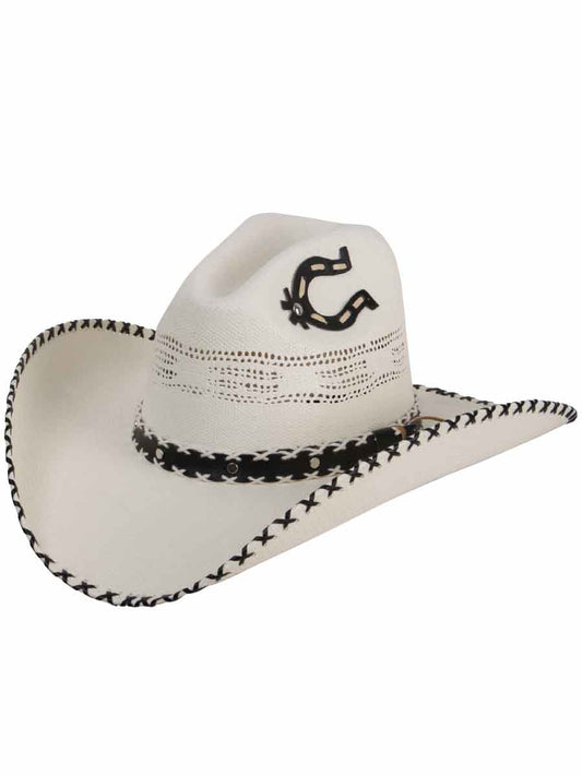Texas 20X Bangora Straw Cowboy Hat for Men 'Rio Bravo' - ID: 34991 Cowboy Hat Rio Bravo Bone