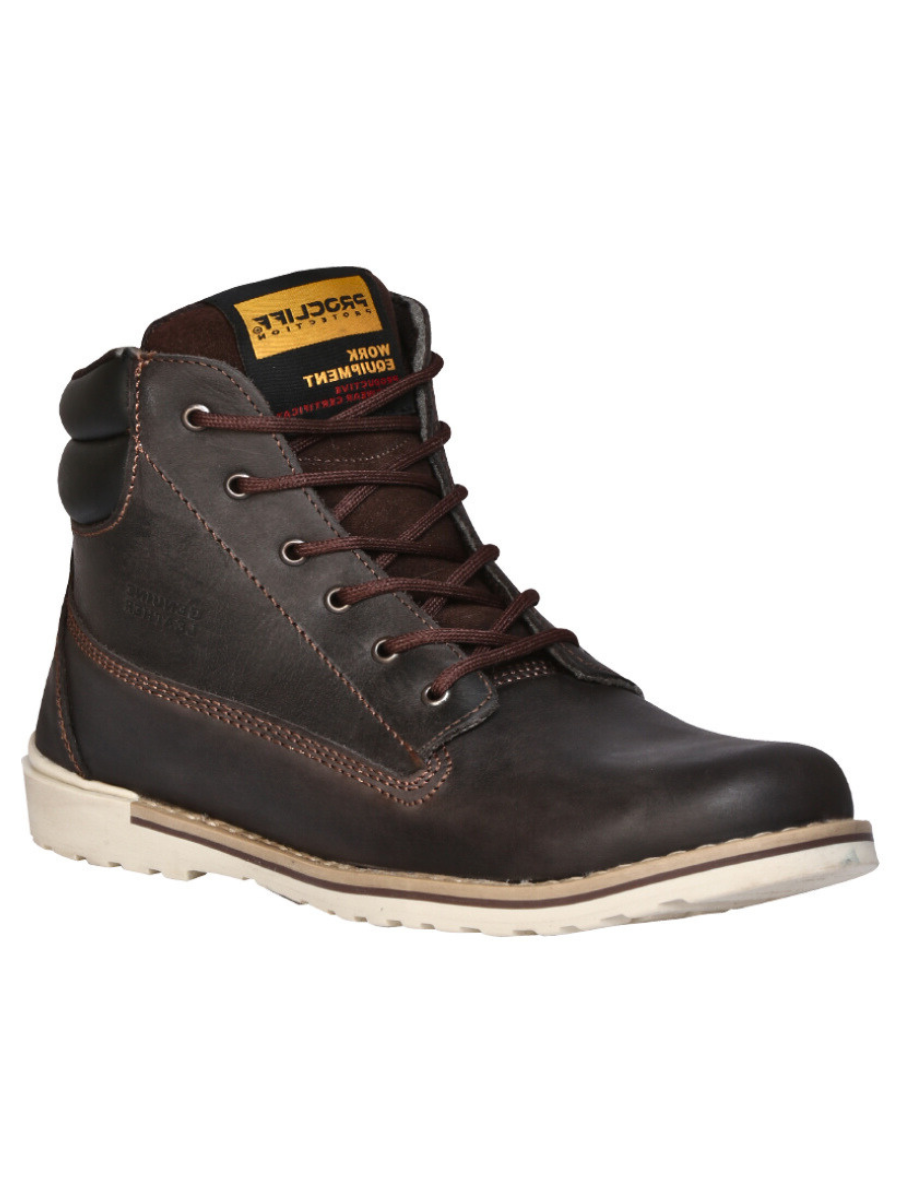 Genuine Leather Soft Toe Lace-up Work Boots for Women/Youth 'Procliff Protection' - ID: 35200