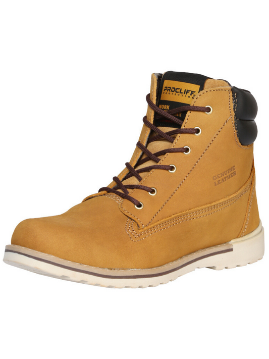 Genuine Leather Soft Toe Lace-up Work Boots for Women/Youth 'Procliff Protection' - ID: 35202