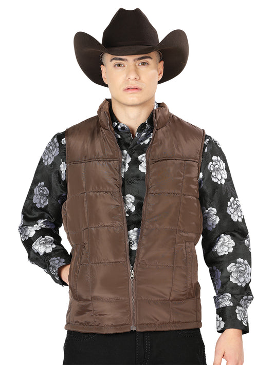Brown Ultralight Padded Vest for Men 'The Lord of the Skies' - ID: 43163 Vest The Lord of the Skies Brown