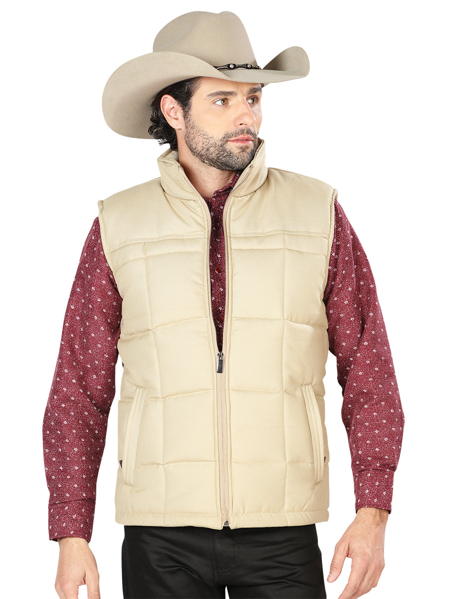 AAA Beige Supreme Quality Ultralight Padded Vest for Men 'El General' - ID: 43343