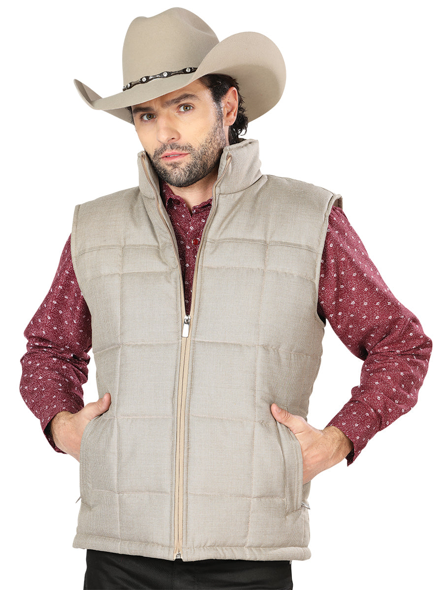 Ultralight Padded Vest Supreme Quality AAA Khaki for Men 'El General' - ID: 43344