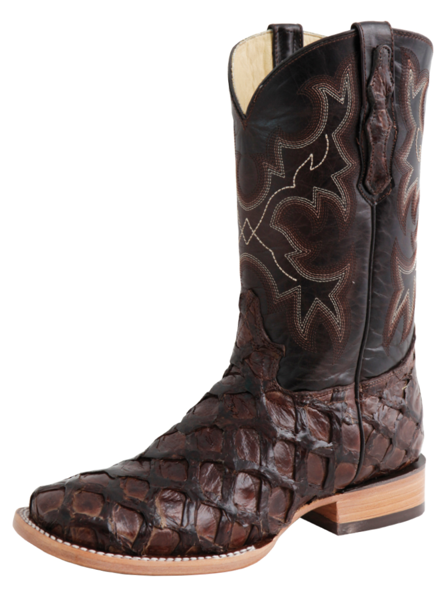 Original Monster Fish Exotic Rodeo Cowboy Boots for Men '100 Years' - ID: 44116