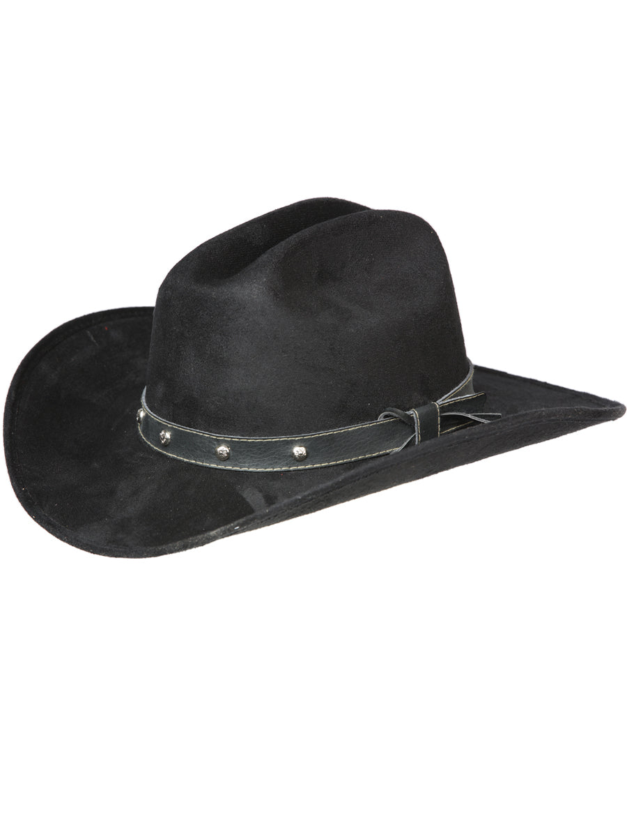 Kids - Suede American Last Cowboy Hat for Children 'El General' Cowboy Hat El General Black