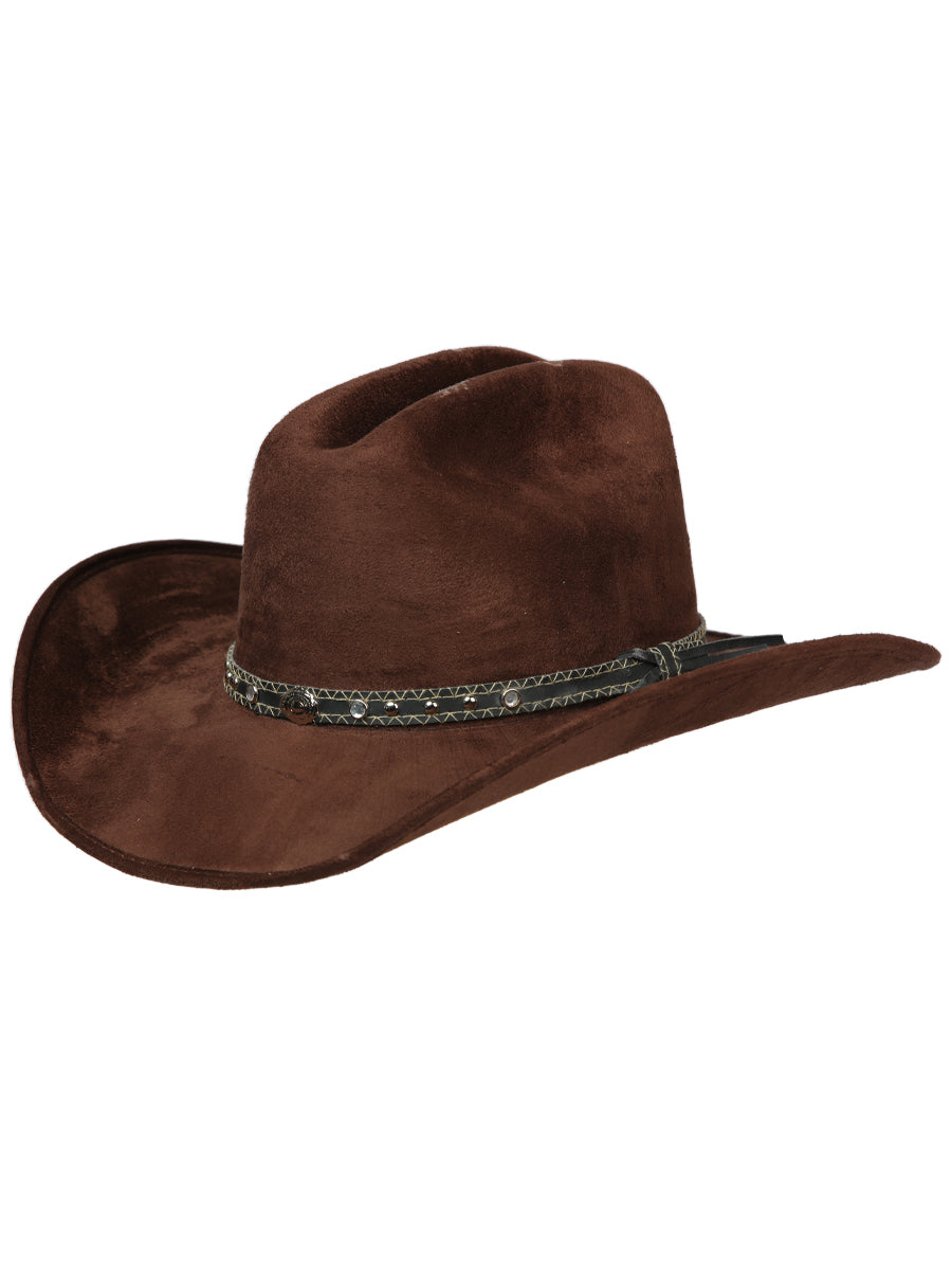 Sombrero Vaquero Horma Monterrey de Gamuza para Hombre 'El General' Cowboy Hat El General Choco