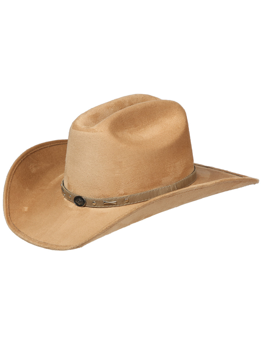 Sombrero Vaquero Horma Monterrey de Gamuza para Hombre 'El General' Cowboy Hat El General Camel