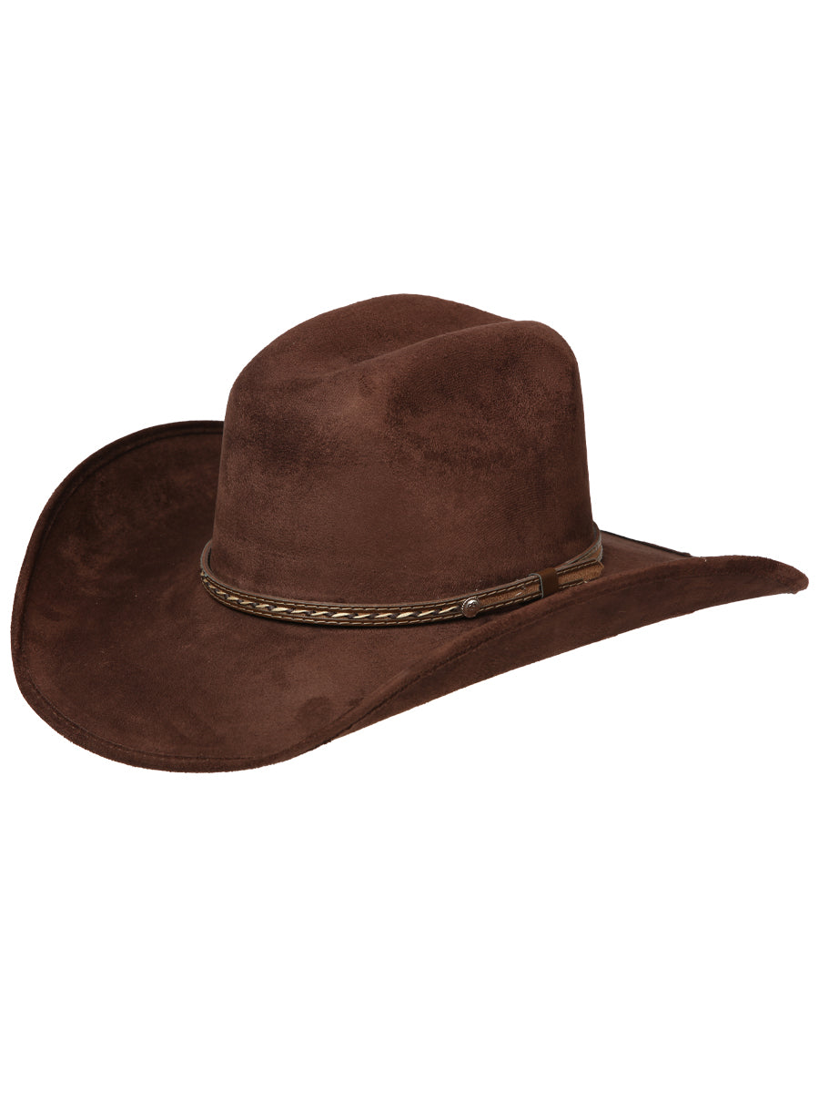 Sombrero Vaquero Horma Toro de Gamuza para Hombre 'El General' Cowboy Hat El General Choco