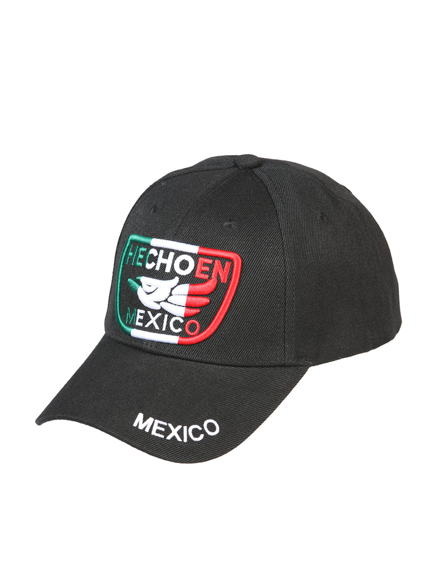 Embroidered Cap Made in Mexico of Polyester 'El General' - ID: 44373 Caps El General Black