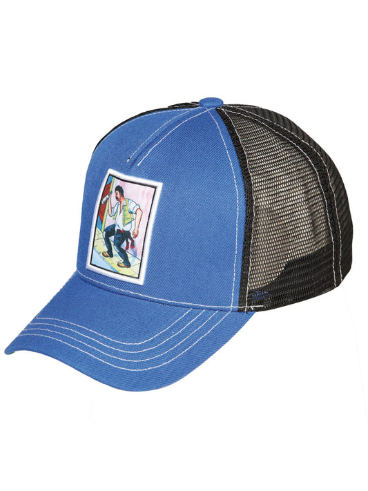 Gorra Bordada Borracho de Poliester 'El General' - ID: 44387 Gorras El General Blue/Black