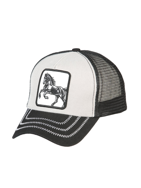 Gorra Bordada Caballo de Poliester 'El General' - ID: 44390 Gorras El General Gray/Black