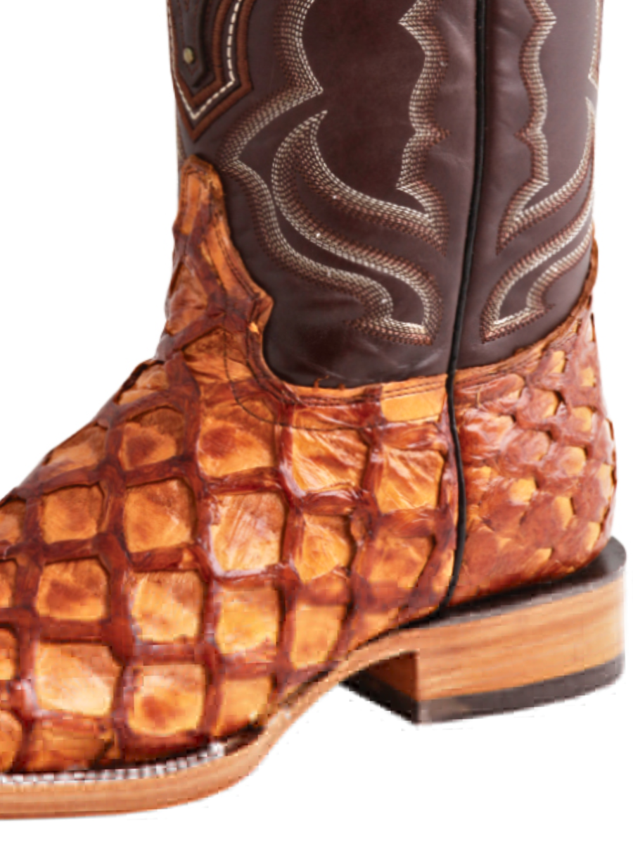 Original Monster Fish Exotic Rodeo Cowboy Boots for Men '100 Years' - ID: 44606