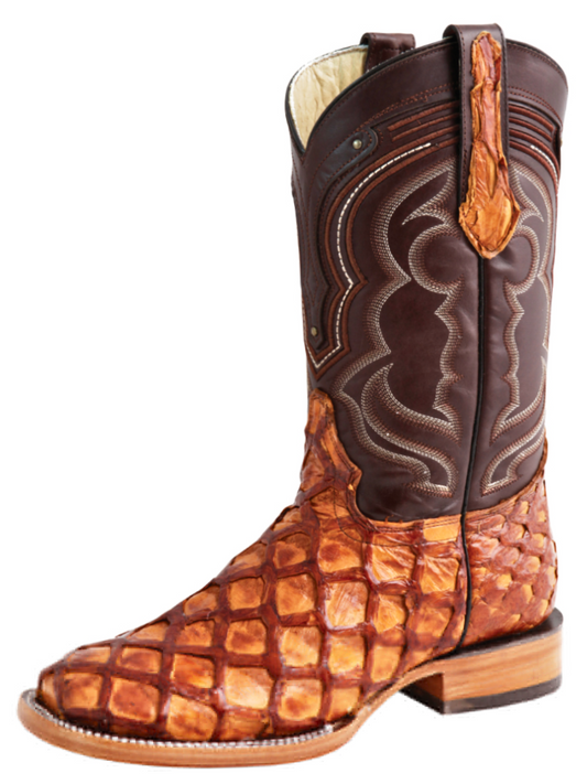 Original Monster Fish Exotic Rodeo Cowboy Boots for Men '100 Years' - ID: 44606