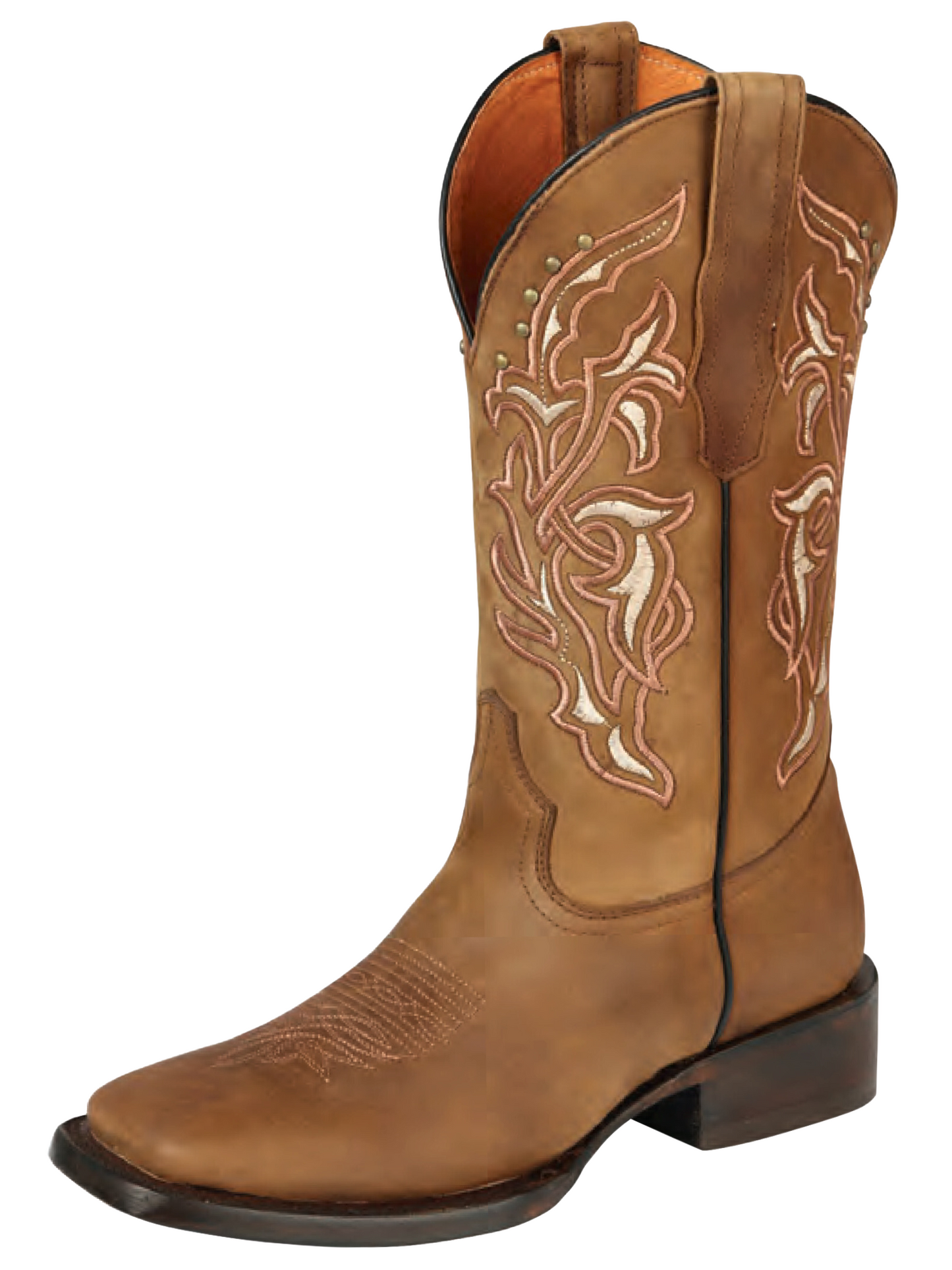Classic Genuine Leather Rodeo Cowboy Boots for Women 'El General' - ID: 44649 Cowgirl Boots El General