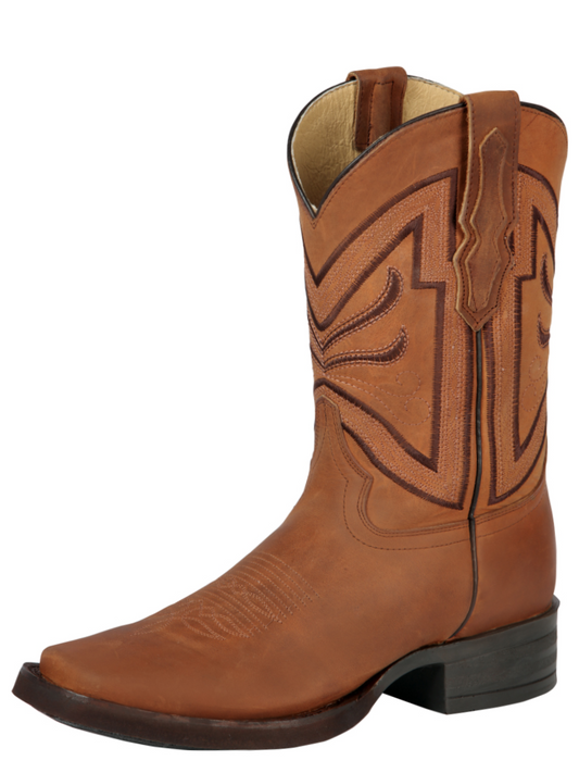 Classic Genuine Leather Rodeo Cowboy Boots for Men 'El General' - ID: 44657 Cowboy Boots El General Kansas
