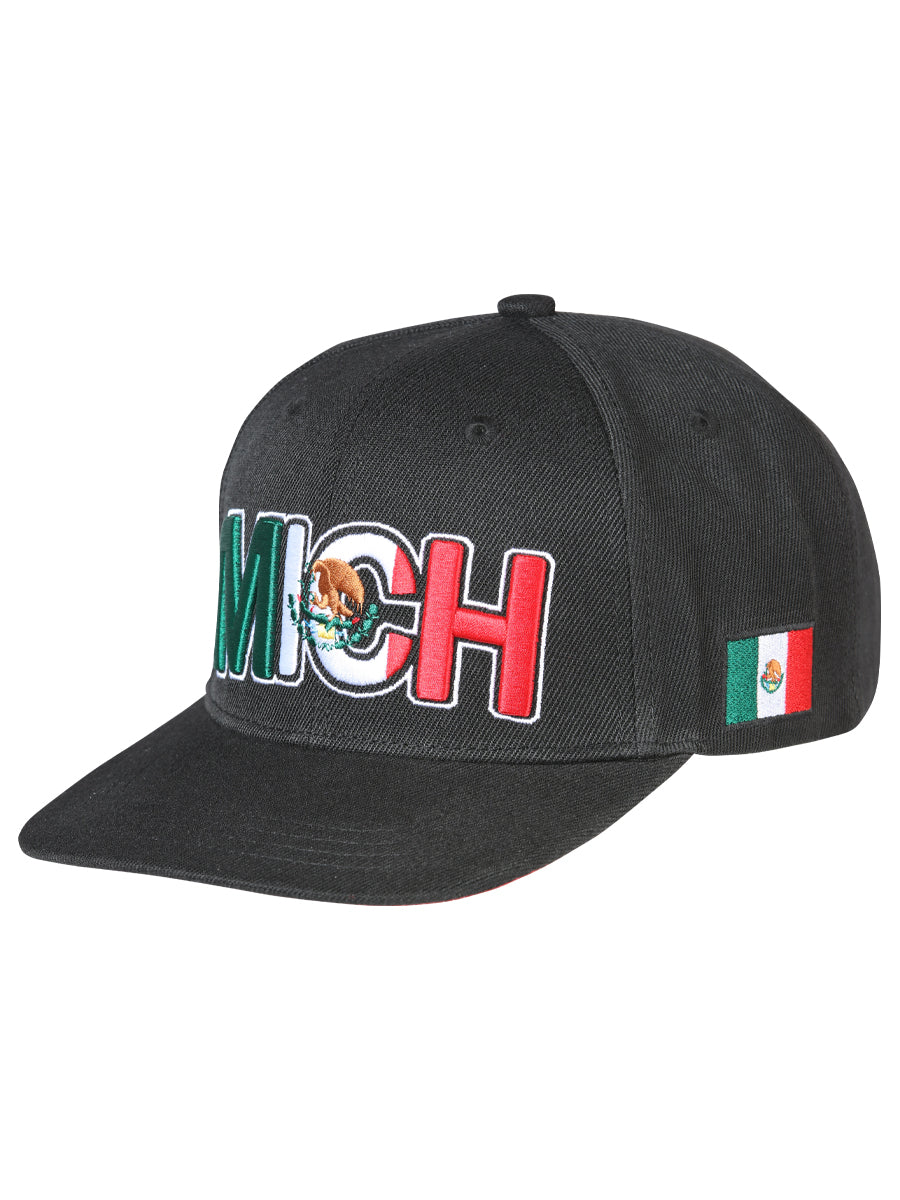 Gorra Bordada Michoacan de Poliester 'El General' - ID: 44783 Gorras El General Black