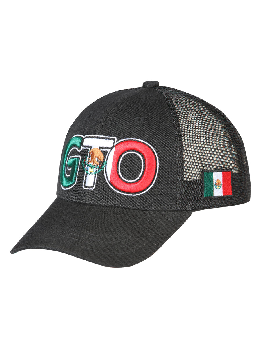 Gorra Bordada Guanajuato de Poliester 'El General' - ID: 44790 Gorras El General Black