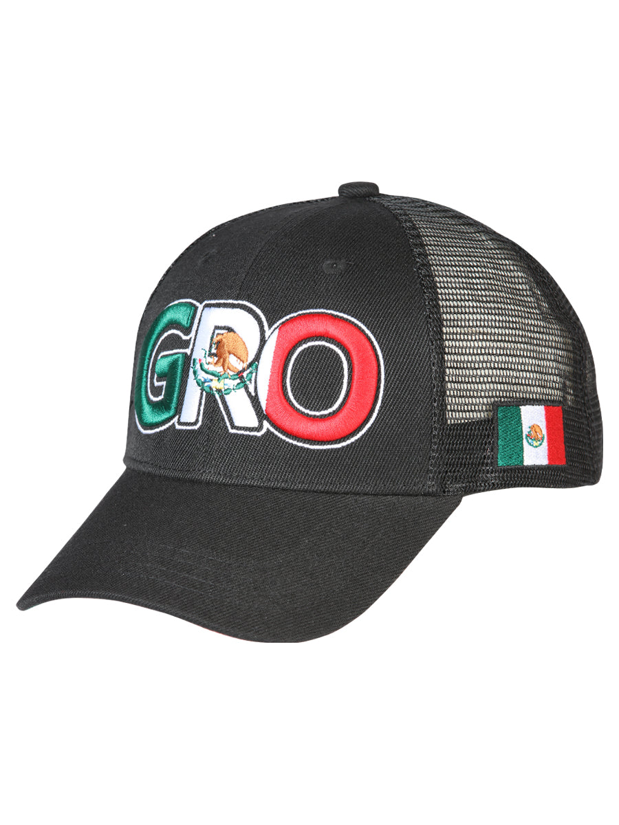 Gorra Bordada Guerrero de Poliester 'El General' - ID: 44792 Gorras El General Black