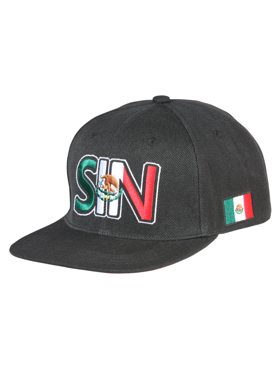 Gorra Bordada Sinaloa de Poliester 'El General' - ID: 44797 Gorras El General Black