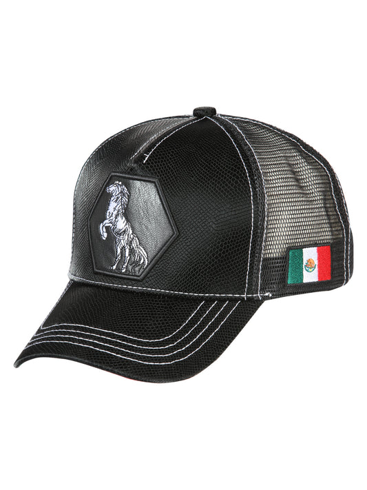 Gorra Bordada Caballo de Poliester 'El General' - ID: 44817 Gorras El General Black