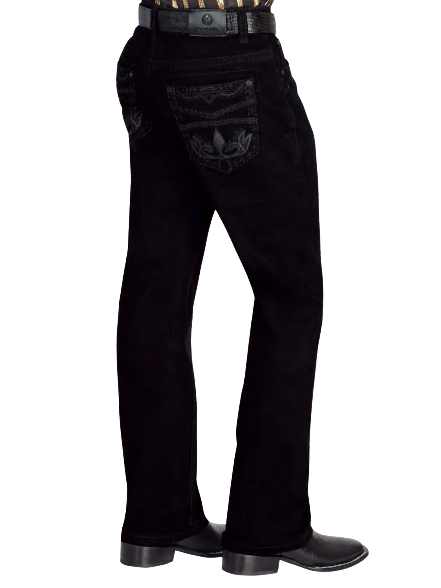 Black Boot Cut Denim Jeans for Men 'Centenario' - ID: 44840 Denim Jeans Centenario