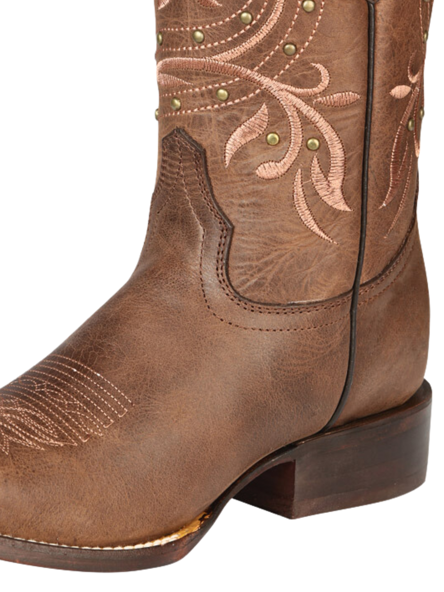 Botas Vaqueras Rodeo Clasicas de Piel Genuina para Mujer 'El General' - ID: 44854 Botas Rodeo Piel Genuina El General 