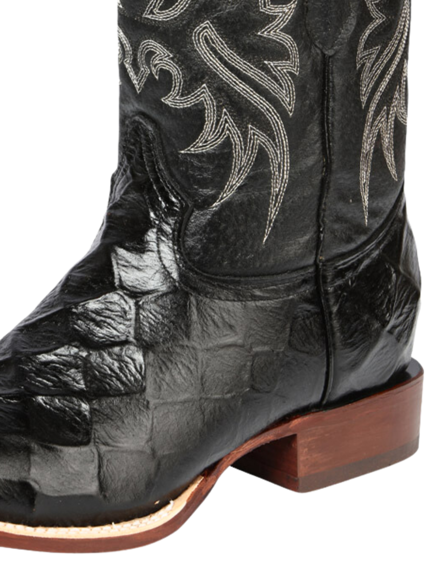 Botas Vaqueras Rodeo Imitacion de Monster Fish Grabado en Piel Vacuno para Hombre 'El Señor de los Cielos' - ID: 44932 Botas Caiman Print El Señor de los Cielos 