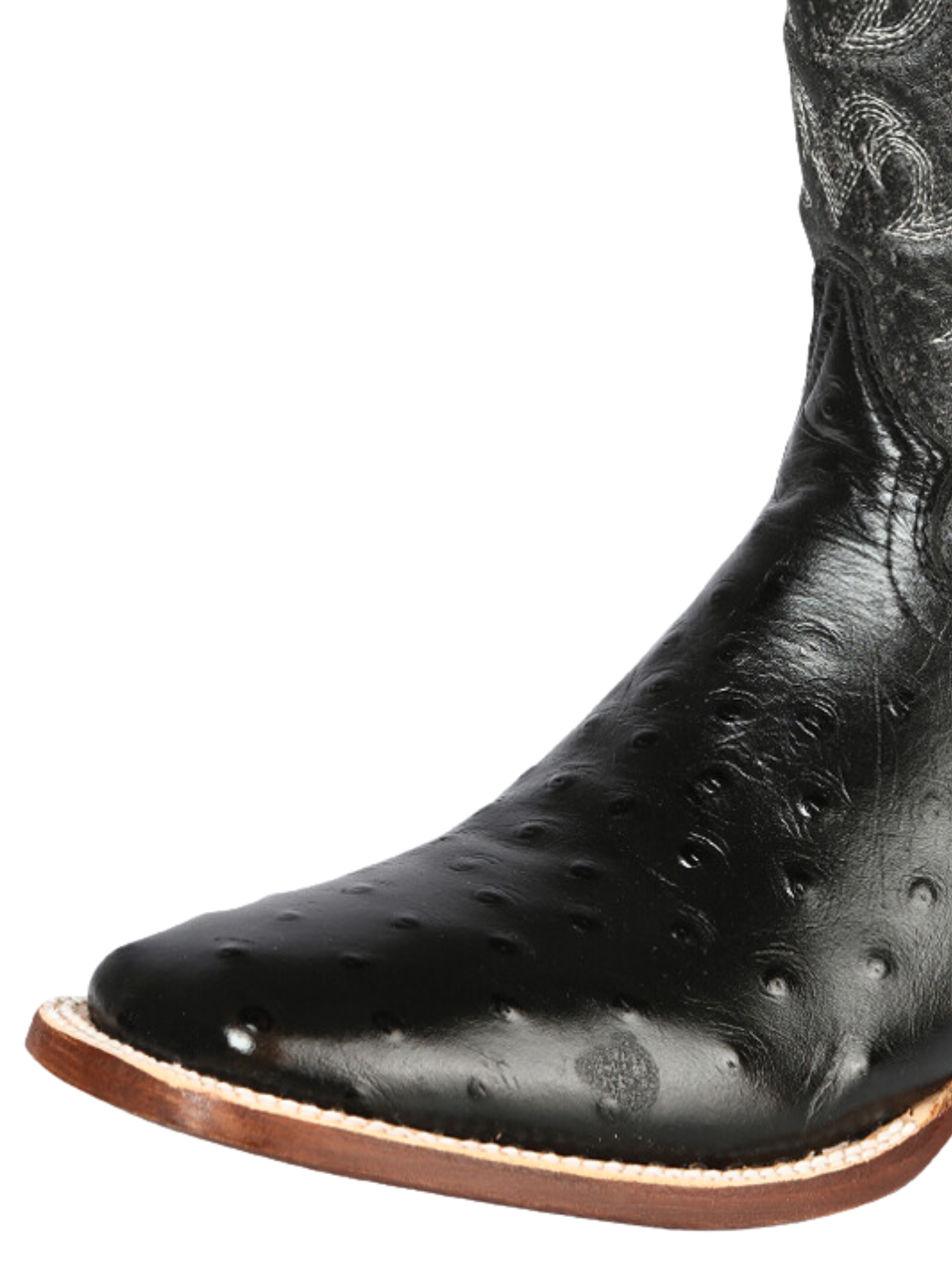 Botas Vaqueras Rodeo Imitacion de Avestruz Grabado en Piel Vacuno para Hombre 'El Señor de los Cielos' - ID: 44935 Botas Caiman Print El Señor de los Cielos 