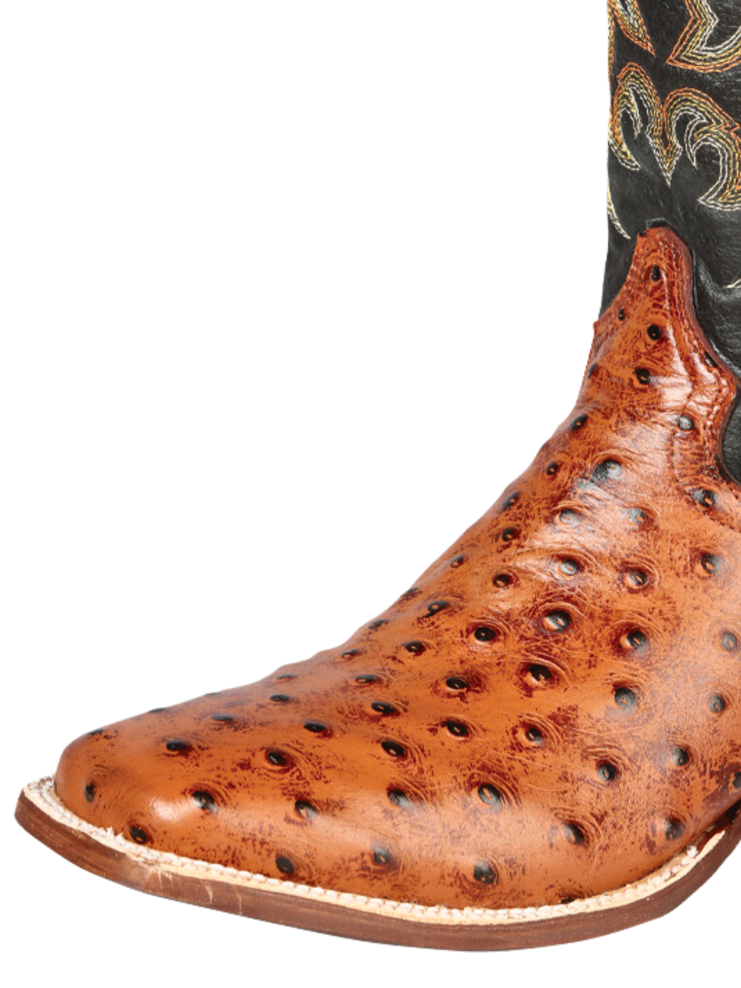 Botas Vaqueras Rodeo Imitacion de Avestruz Grabado en Piel Vacuno para Hombre 'El Señor de los Cielos' - ID: 44936 Botas Caiman Print El Señor de los Cielos 