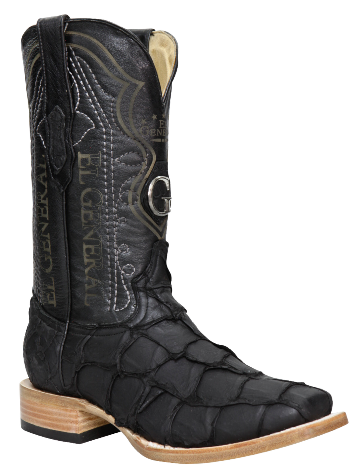 Botas Vaqueras Exoticas de Monster Fish Original para Hombre 'El General' - ID: 45083 Botas Monster Fish Original El General 