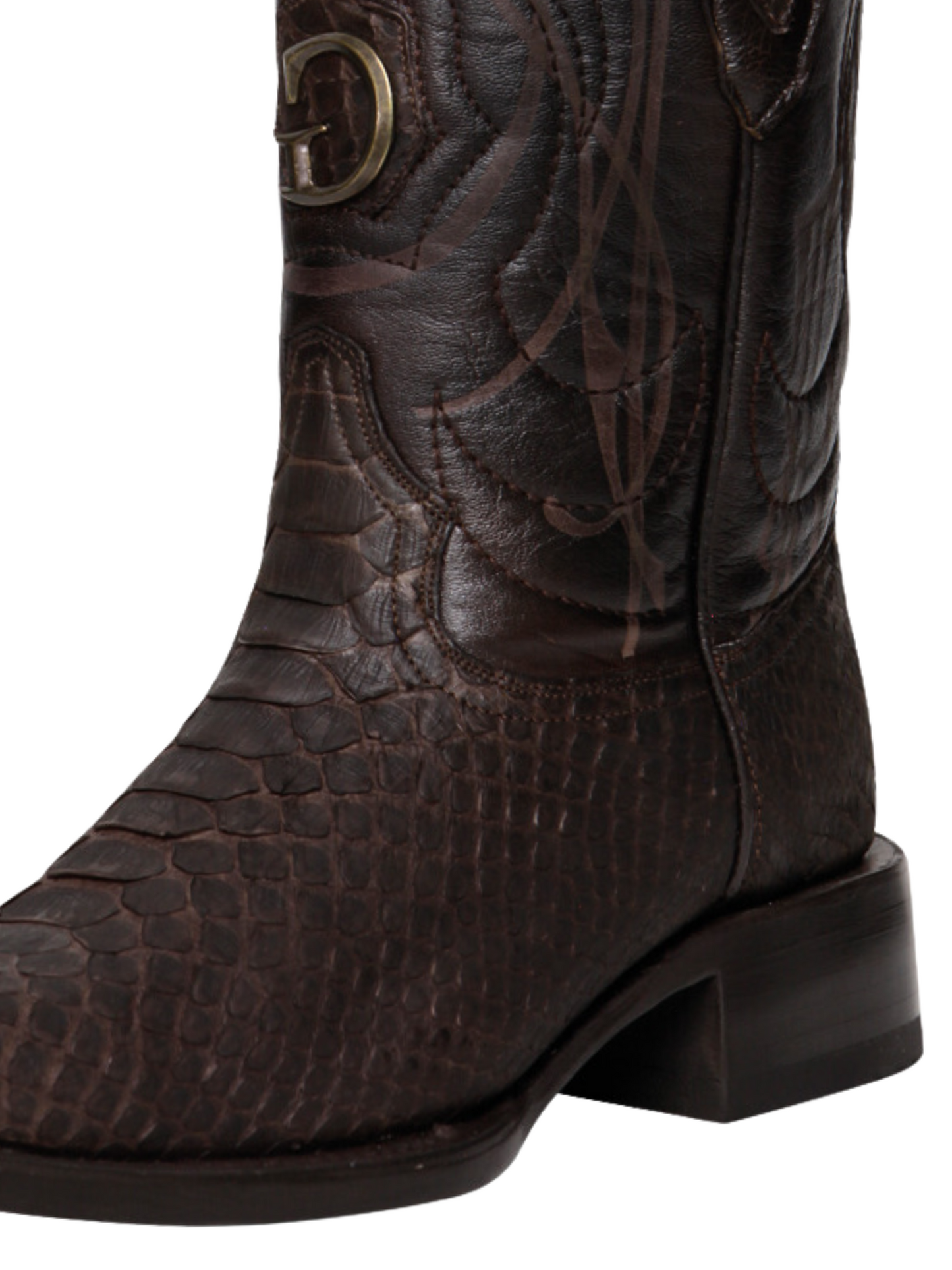 Botas Vaqueras Exoticas de Python Original para Hombre 'El General' - ID: 45088 Botas Python Original El General 