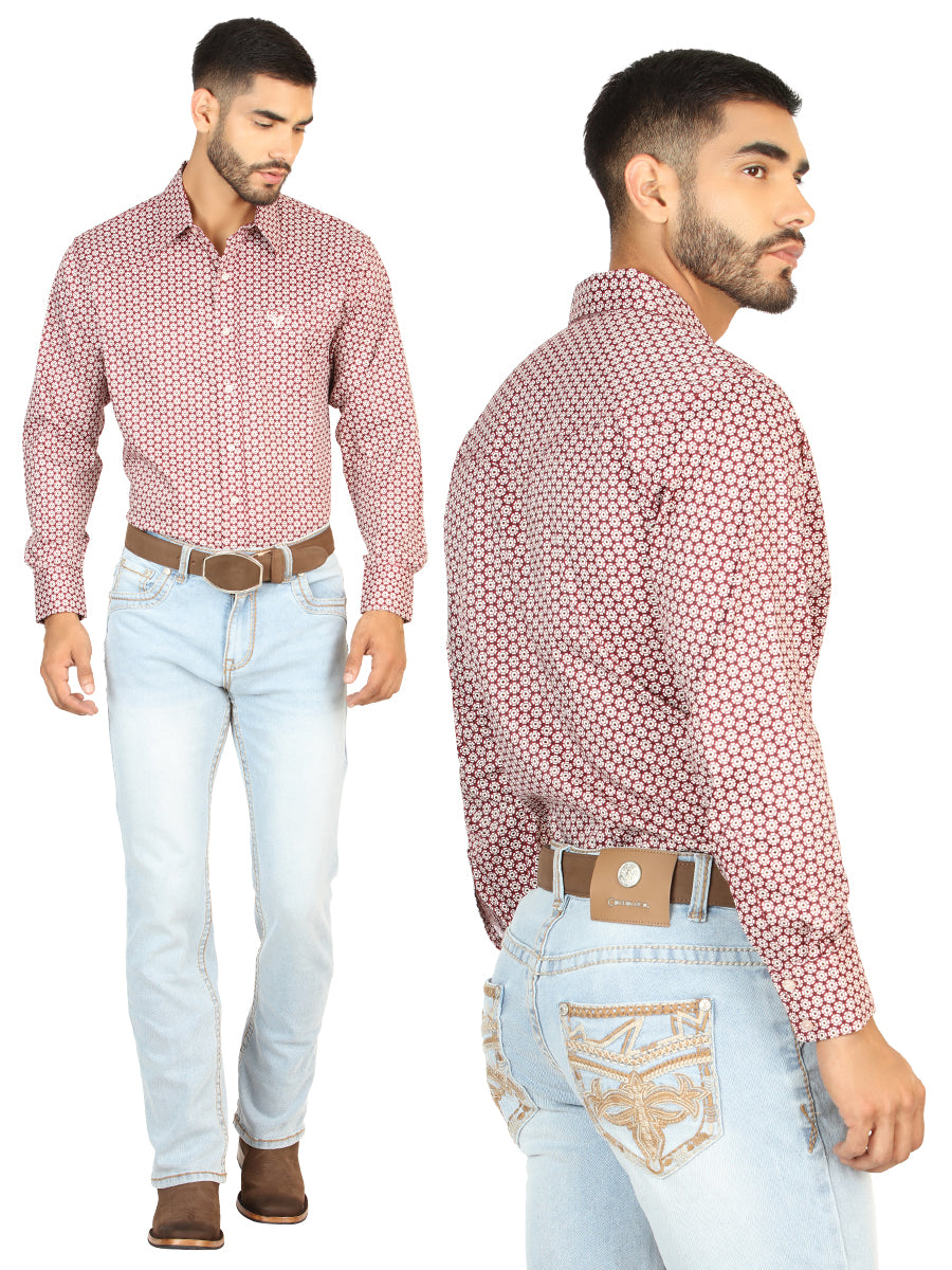 Pantalon Vaquero de Mezclilla Boot Cut, Bordado Stretch Azul Claro para Hombre 'El General' - ID: 45849 Pantalones de Vaquero El General Light Blue