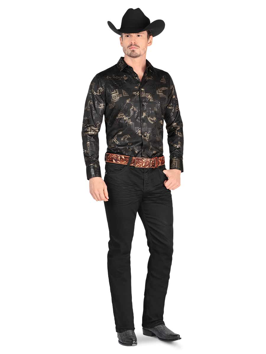 Pantalon Vaquero de Mezclilla Stretch para Hombre 'Montero' - ID: 5602 Denim Jeans Montero Black