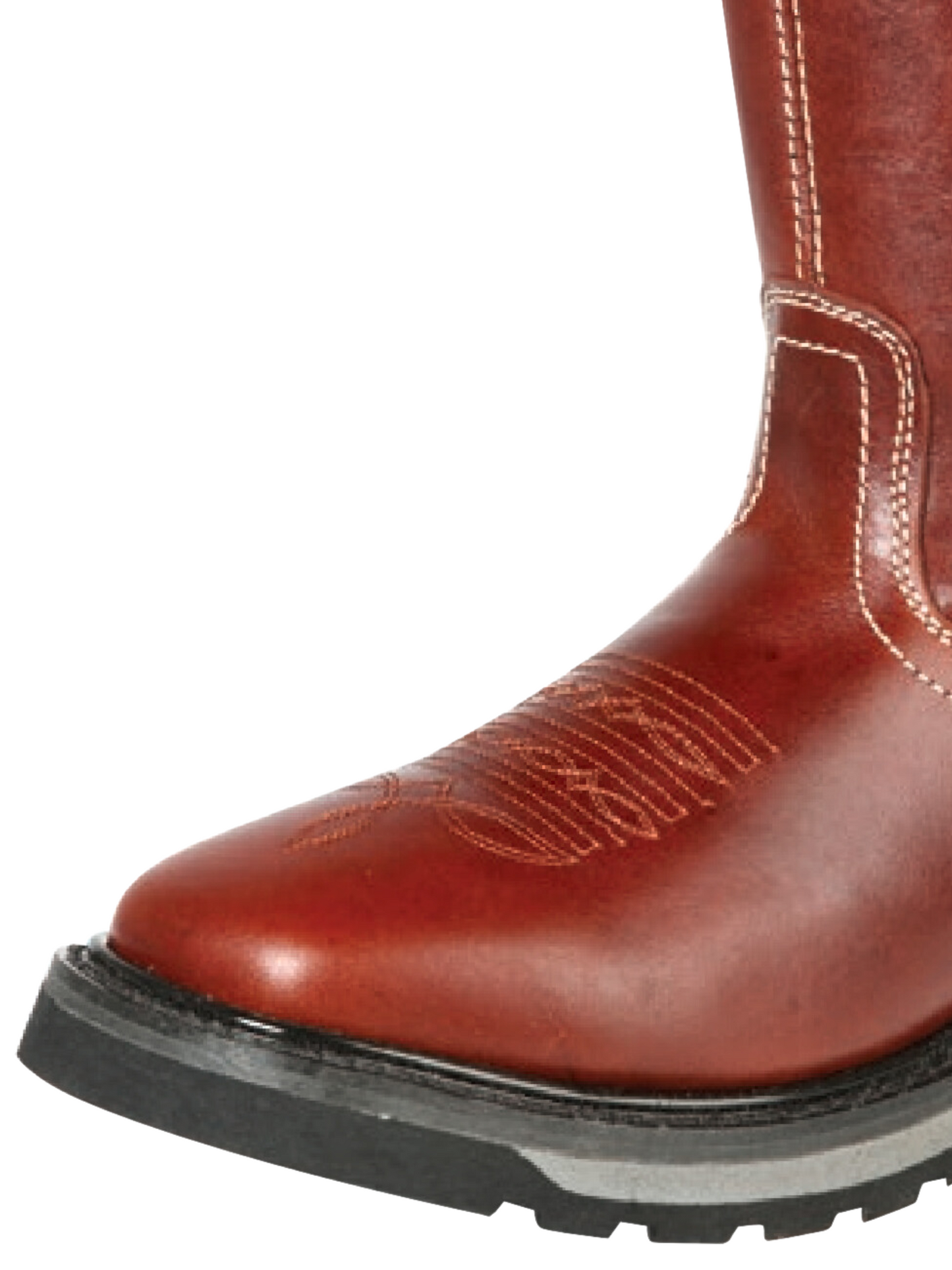 Work Boots Rodeo Pull-On Tube with Genuine Leather Soft Tip for Men 'El General' - ID: 51273