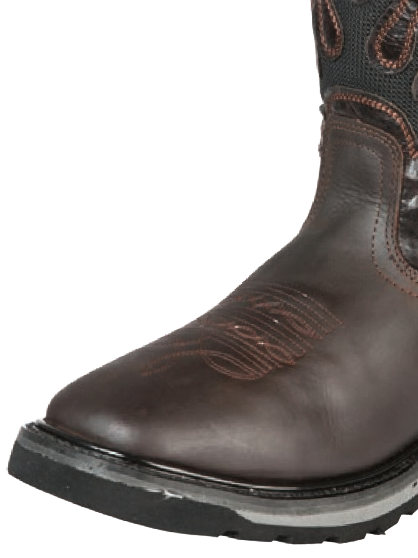 Work Boots Rodeo Pull-On Tube with Genuine Leather Soft Tip for Men 'El General' - ID: 51275