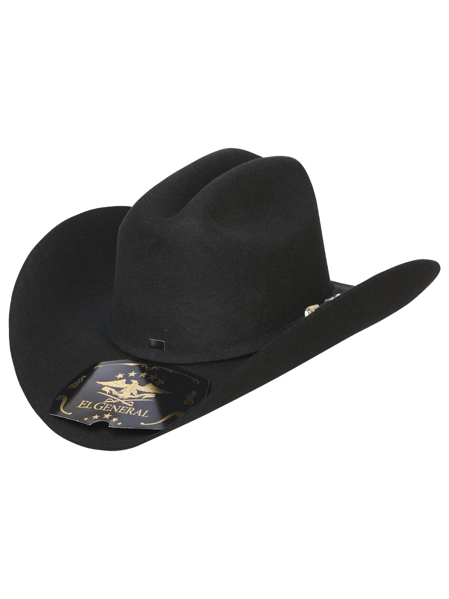 Texana Horma Julion 50X Lana para Hombre 'El General' - ID: 121933 Cowboy Hat El General Negro